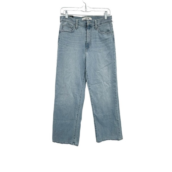 Joe's Jeans High Rise Wide Leg Denim Light Wash Crop Jeans Size 28 NWT - Picture 5 of 12